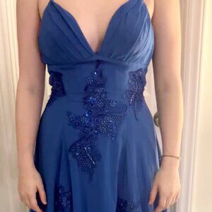 Royal blue prom dress